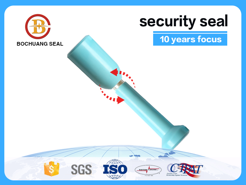 High Security Steel Bolt Lock Plastic Covered Head customs bolt seal