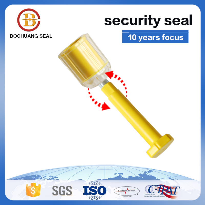 B405 transparent type bolt container seal for doors