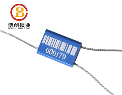 BC-C202 Security Airline Cable Seal for Container , Pull Tight Cable Sealing